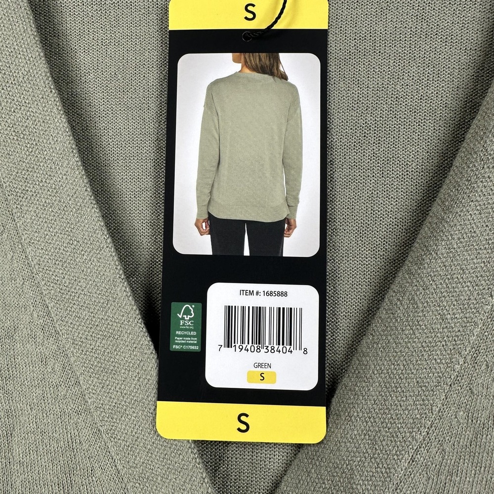 Banana Republic Cardigan Sweater Womens Small Green Cotton Viscose Knit V Neck - Picture 5 of 15